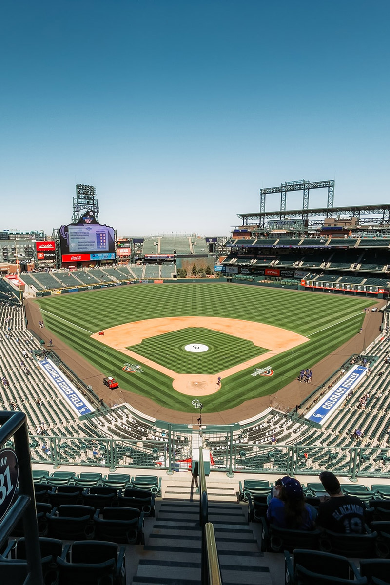 Image of MLB stadium clean air concepts of texas